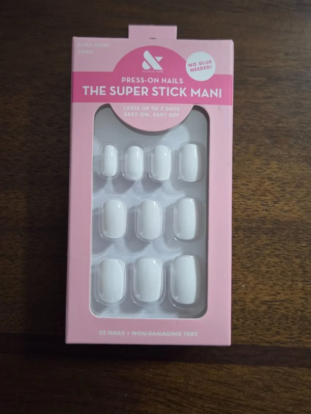 Olive & June Super Stick Mani Press-On Nails Lot of 3 Swan, Tutu, Mulberry, NEW